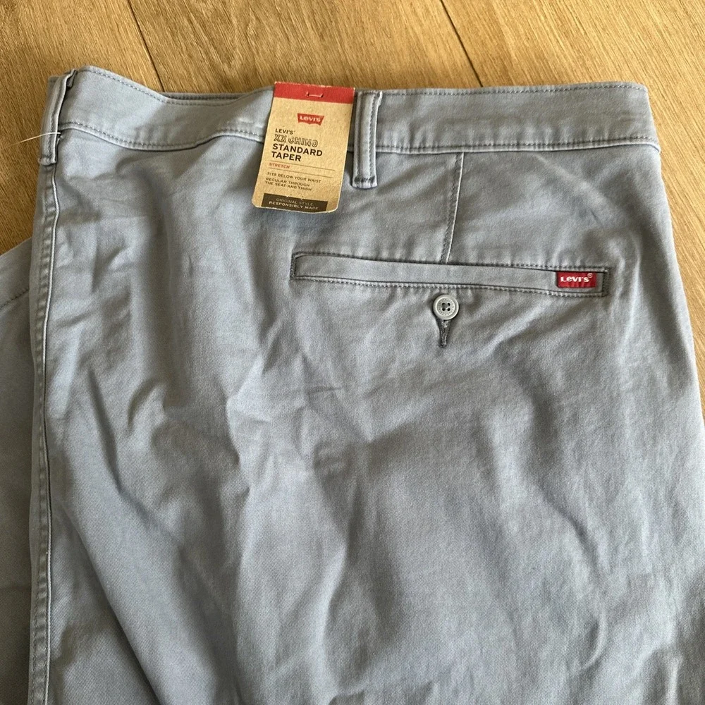 Levi's Men's XX Chino Standard‎ Taper Pants Stretch Blue 58x32 Big & Tall NEW